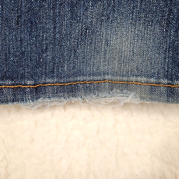 Vanilla Star Jeans Women 10 Bootcut Dark Wash Fade Distressed Embellished Y2K - Picture 11 of 12